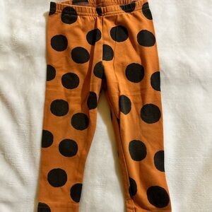 (3/$20) Carters 18m brown and Black Polka Dot Leggings